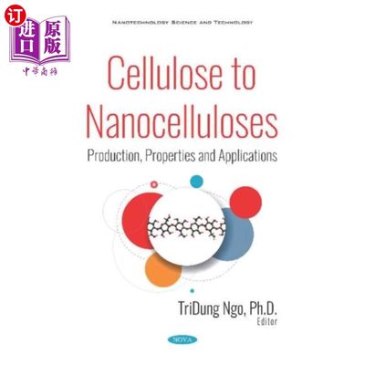 海外直订Cellulose to Nanocelluloses 纤维素,Nanocelluloses