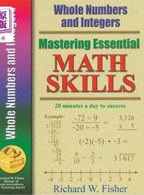 海外直订Mastering Essential Math Skills: Whole Numbers and Integers 掌握基本的数学技能：整数和整数