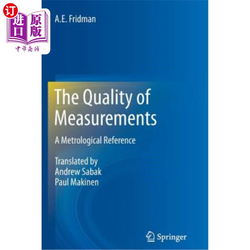 海外直订The Quality of Measurements: A Metrological Reference 测量质量:计量学参考