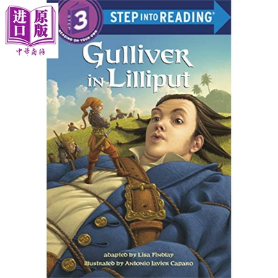 预售 Step into Reading(Step 3)Gulliver In Lilliput 兰登阅读进阶3 格列佛在小人国 英文原版儿童亲子少儿绘本3-6岁【中商原版?
