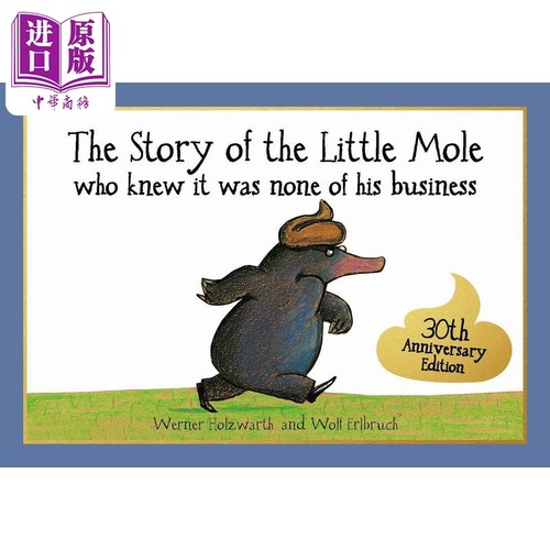 Story of the Little Mole who knew it was none of his business是谁嗯嗯在我的头上 英文原版进口儿童绘本故事【中商原版?