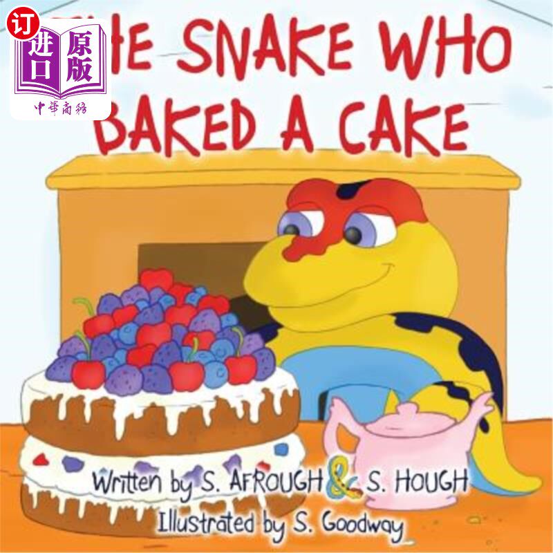 海外直订the snake who baked a cake 烤蛋糕的蛇