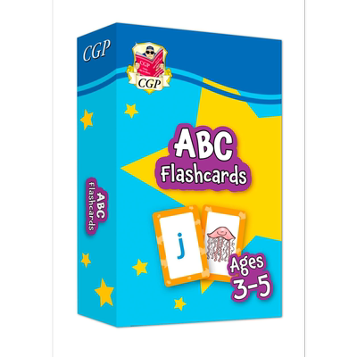预售 英国CGP原版 New ABC Flashcards for Ages 3-5: perfect for learning the alphabet 适合 3-5 岁的字母闪卡：非常适合学习?