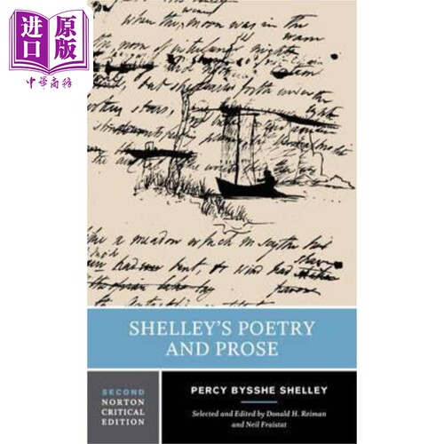 Shelley’s Poetry and Prose 英文原版 雪萊的诗歌 戏剧和散文 诺顿文学解读系列 Percy Bysshe Shelley【中商原版】