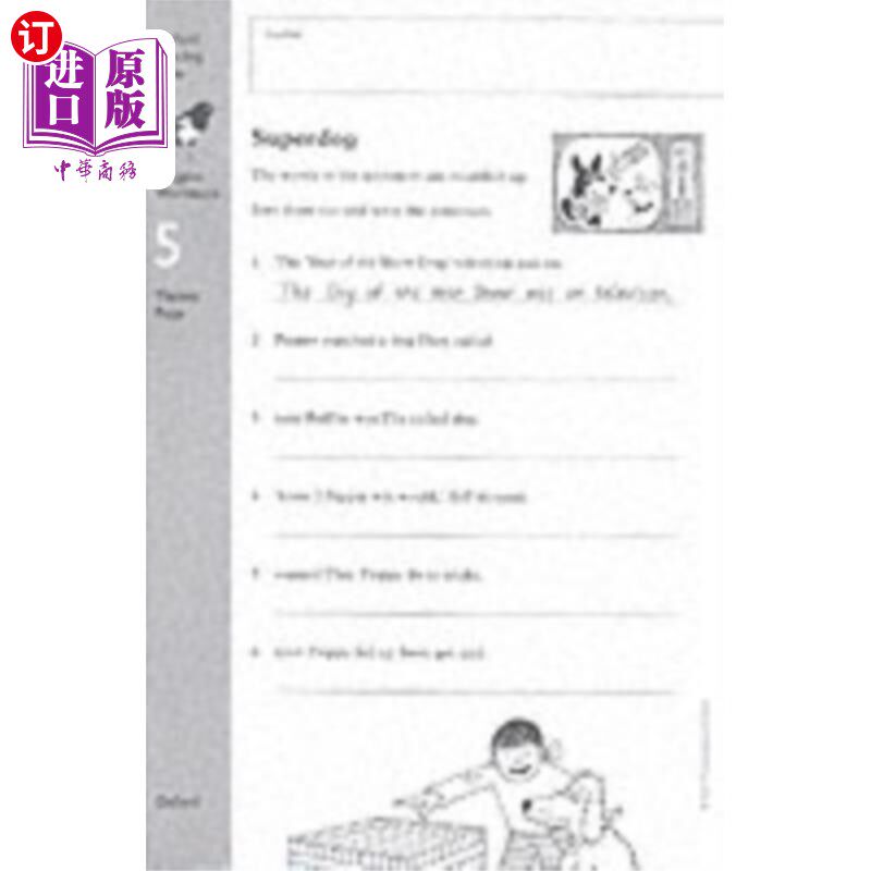 海外直订Oxford Reading Tree: Level 9: Workbooks: Workboo... 《牛津读书树》:9级:练习册2:超级狗和女王(一组6个)