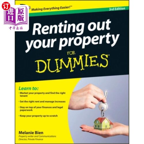 海外直订Renting Out Your Property For Dummies 3rd edition 把你的房子租给傻瓜