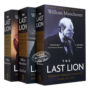 最后的雄狮 丘吉尔传 3本套装 英文原版 The Last Lion Winston Spencer Churchill 1874-1965 William Manchester【中商原版