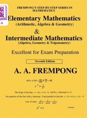 海外直订Elementary Mathematics & Intermediate Mathematics (US): (Arithmetic, Algebra, Ge 初等数学与中级数学（美）：