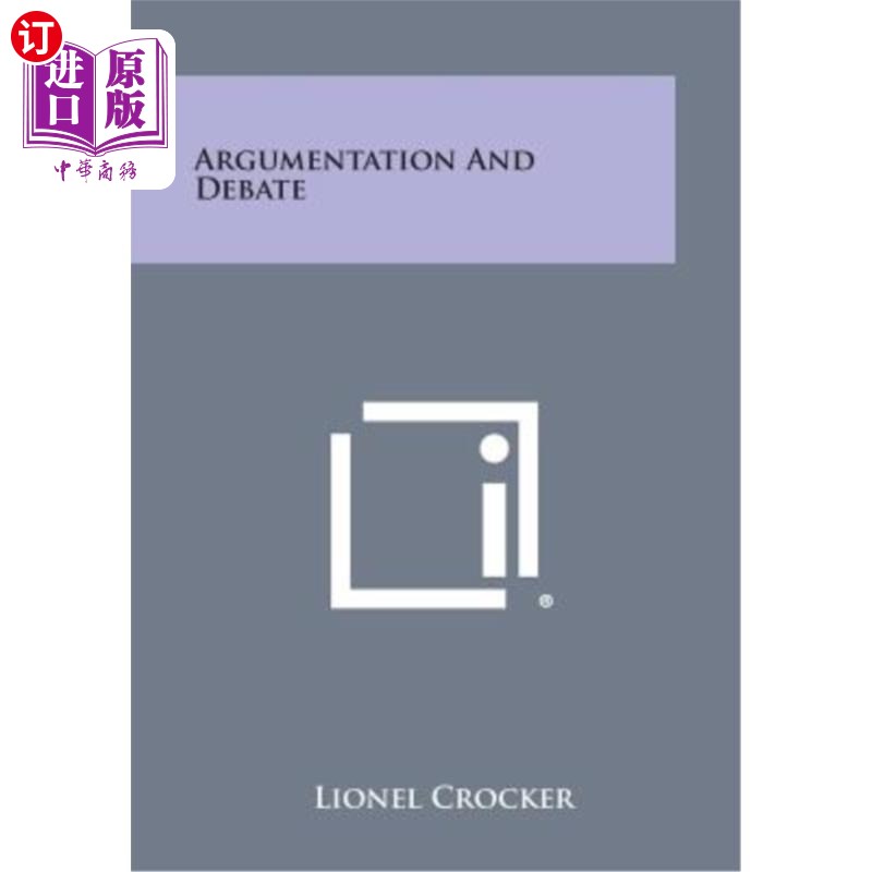 海外直订Argumentation and Debate 辩论学