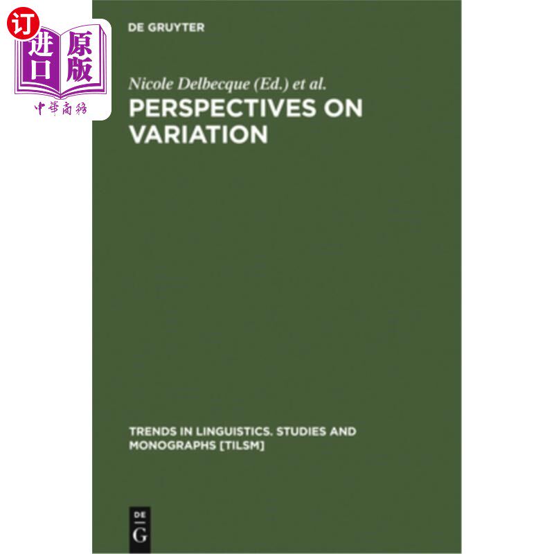 海外直订Perspectives on Variation 关于变异的观点