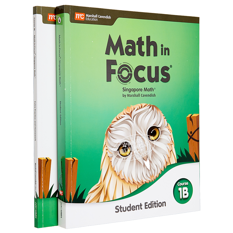 Math in Focus Grade 6 Course 1B 焦点数学 六年级下册套装 学生书+课外练习作业本 美国HMH教材 小学新加坡数学【中商原版?
