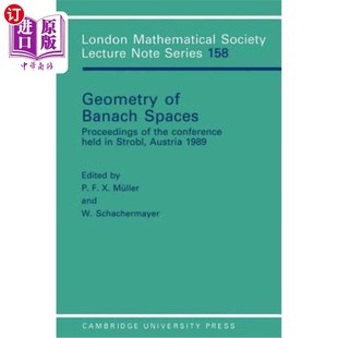 Spaces 1989年在 几何 Banach Strobl the Proceedings 巴拿赫空间 海外直订Geometry Conference Austria Held