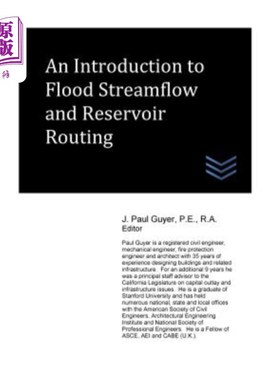 海外直订An Introduction to Flood Streamflow and Reservoir Routing 洪水流量与水库走向概论