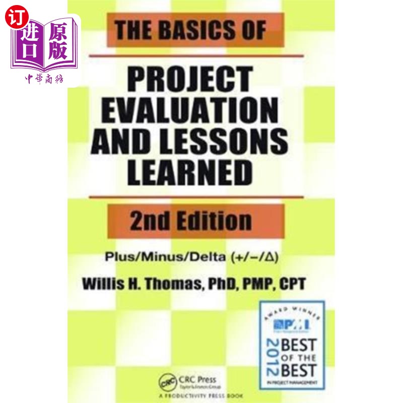 海外直订Basics of Project Evaluation and Lessons Learned 项目评估的基础知识和经验教训