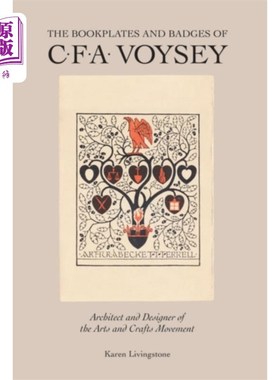 海外直订Bookplates and Badges of CFA Voysey CFA Voysey的书板和徽章
