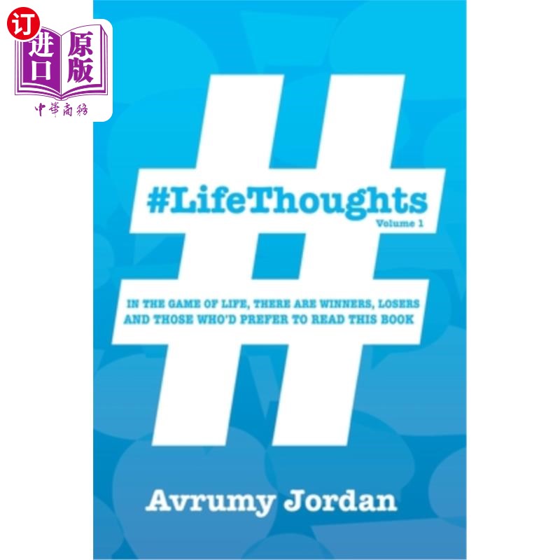 海外直订#LifeThoughts: In The Game of Life There Are Winners, Losers & Those Who'd Prefe #人生感悟：在人生的游戏中