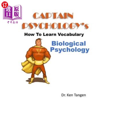 海外直订Captain Psychology's How To Learn Vocabulary - Biological Psychology: 1001 thing Captain Ps