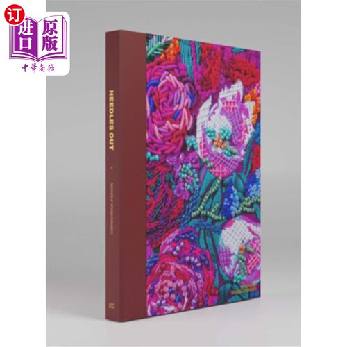 海外直订Needles Out: Boho Embroidery: Mixed Media Techniques 针出:波西米亚刺绣:混合媒体技术