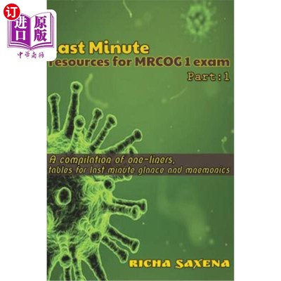 海外直订医药图书Last Minute resources for MRCOG 1 exam: A compilation of one-liners, tables for  MRCOG