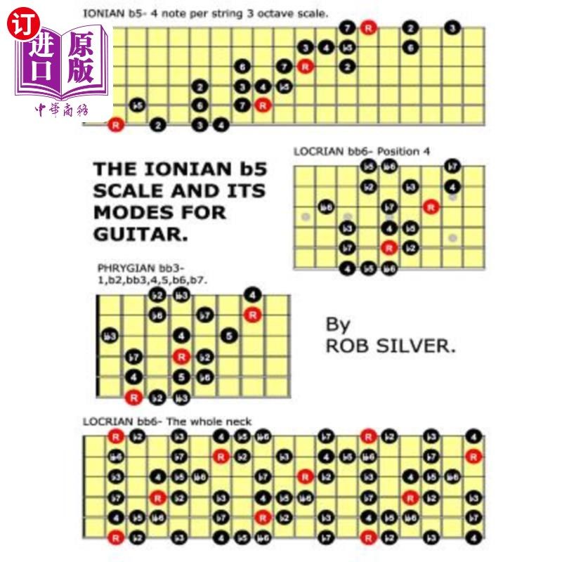 海外直订The Ionian b5 Scale and its Modes for Guitar 爱奥尼亚b5音阶及其吉他调式