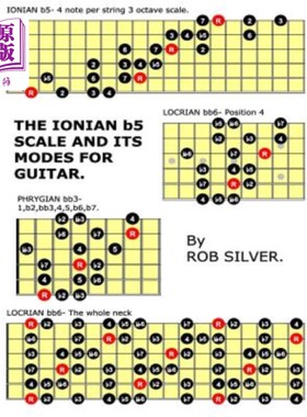 海外直订The Ionian b5 Scale and its Modes for Guitar 爱奥尼亚b5音阶及其吉他调式