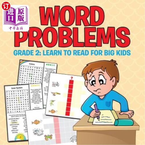 海外直订Word Problems Grade 2: Learn To Read For Big Kids 词汇问题二年级：为大孩子学习阅读