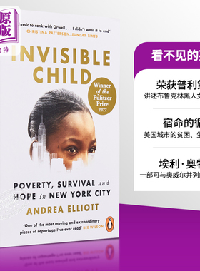 普利策奖原版 看不见的孩子 2022年普利策非小说奖得主 英文原版 Invisible Child Andrea Elliott【中商原版】