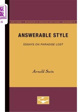 海外直订Answerable Style: Essays on Paradise Lost 可回答的风格:关于失乐园的随笔