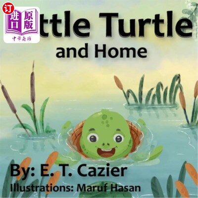 海外直订Little Turtle and Home 小乌龟和家