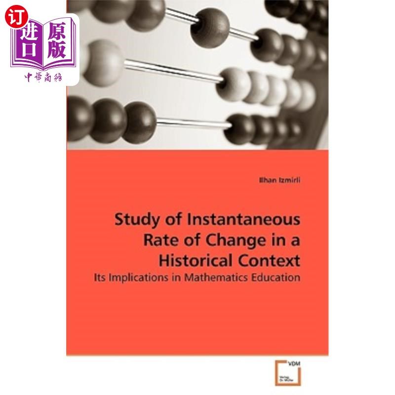 海外直订study of instantaneous rate of change in a historical