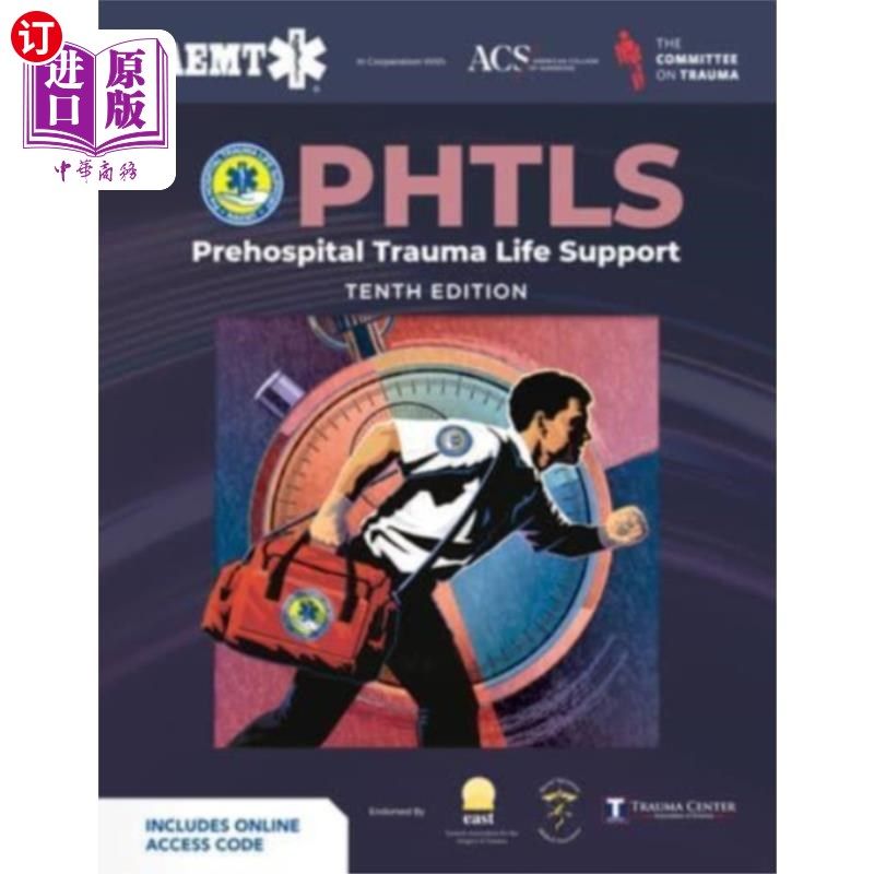 海外直订医药图书PHTLS: Prehospital Trauma Life Support (Print) w... PHTLS:院前创伤生命支持(打印)附有课程手册(电子书