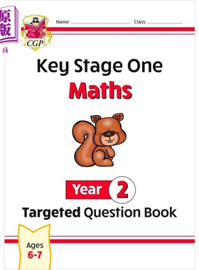 英国原版CGP教辅 New KS1 Maths Year 2 Targeted Question Book KS1 数学第 2 年针对性问题书 小学二年级【中商原版】