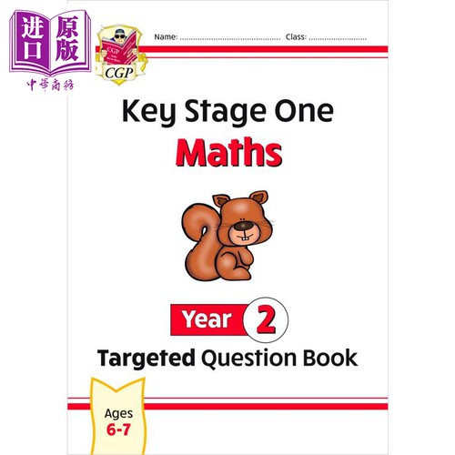 英国原版CGP教辅 New KS1 Maths Year 2 Targeted Question Book KS1 数学第 2 年针对性问题书 小学二年级【中商原版】
