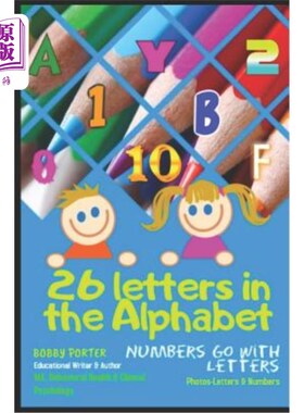 海外直订26 Letters in the Alphabet: Numbers Go with Letters 字母表中的26个字母：数字与字母搭配