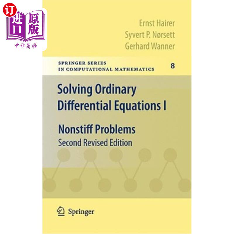 海外直订Solving Ordinary Differential Equations I: Nonstiff Problems 解常微分方程I：非微分问题