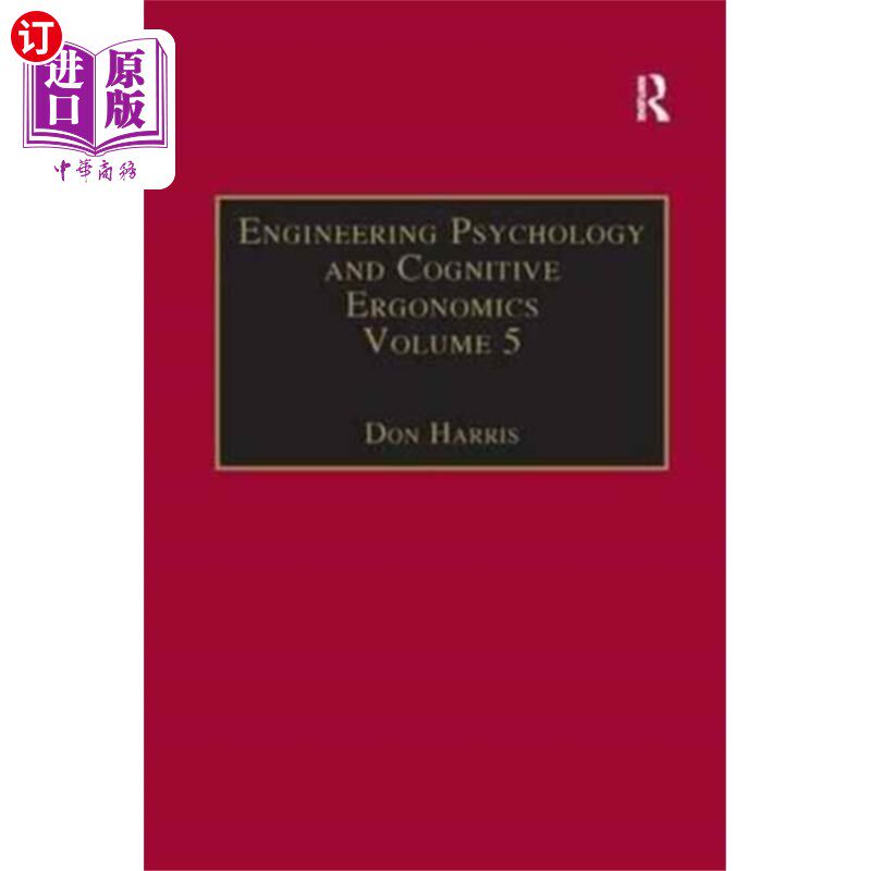 海外直订Engineering Psychology and Cognitive Ergonomics 工程心理学和认知工效学