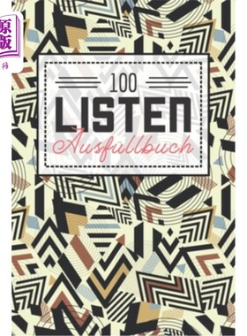 海外直订德语 100 Listen Ausfüllbuch: Das Buch gefüllt mit 100 Listen, die warten erkundet und 100个列表:这本书中填