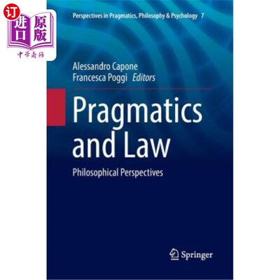 海外直订Pragmatics and Law: Philosophical Perspectives 语用学与法律：哲学视角