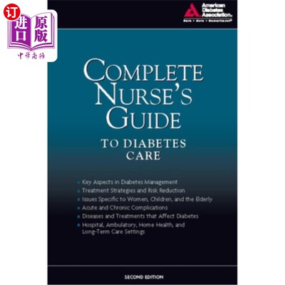 海外直订医药图书Complete Nurse's Guide to Diabetes Care 完成糖尿病护理护士指南