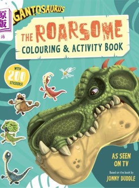 海外直订Gigantosaurus - The Roarsome Colouring & Activit... 巨龙-咆哮的着色和活动书