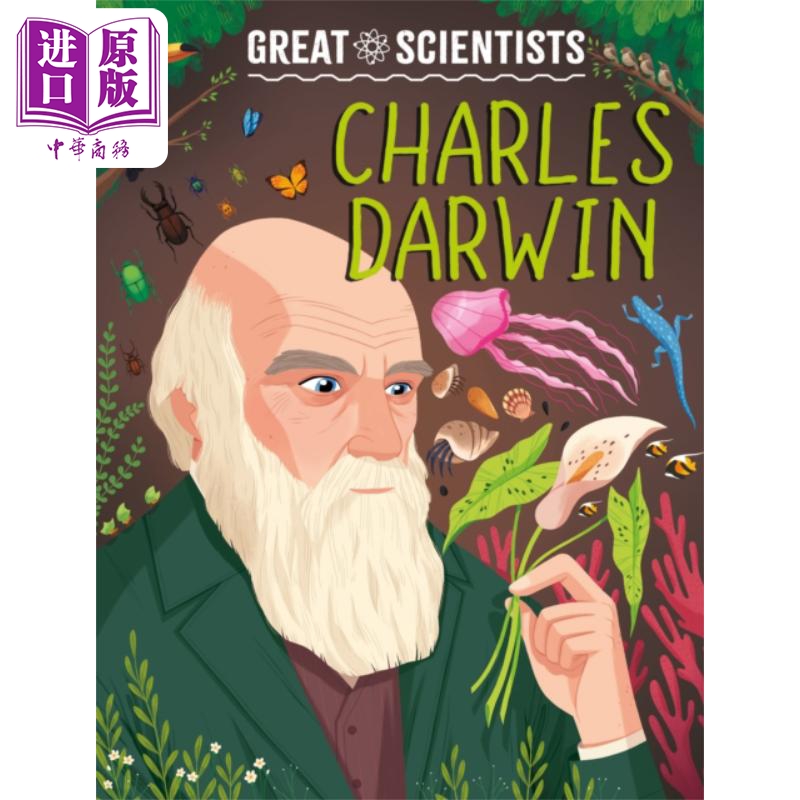 伟大的科学家 查尔斯 达尔文 英文原版 Great Scientists Charles Darwin Anna Baker 科普读物【中商原版】