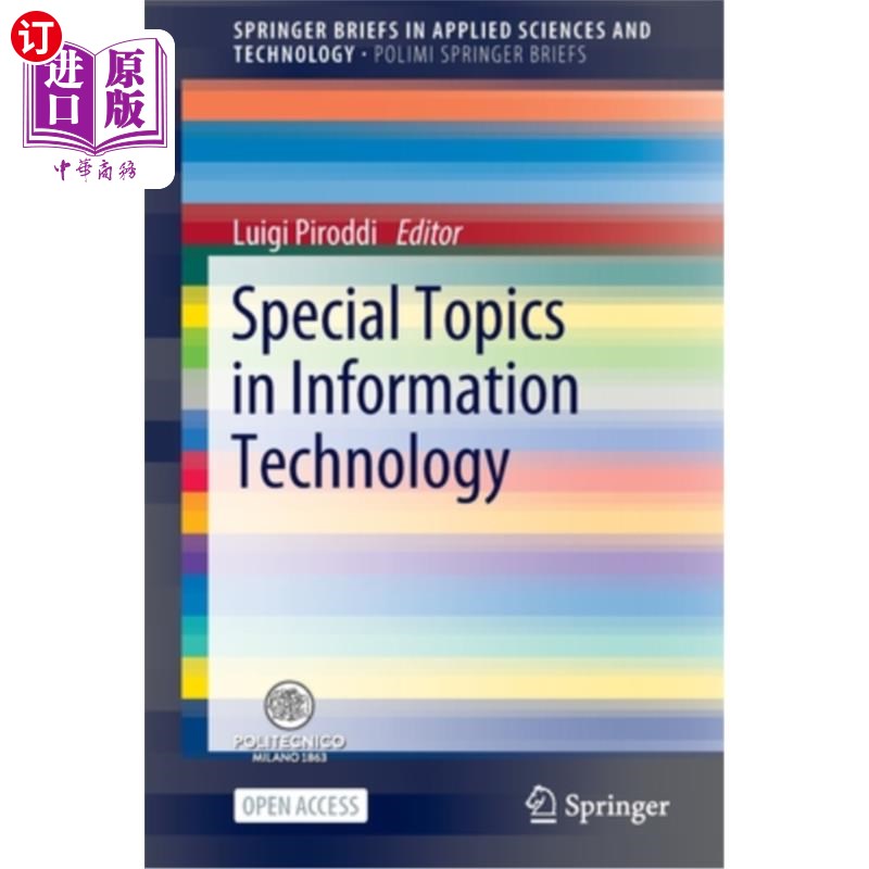 海外直订Special Topics in Information Technology信息技术专题