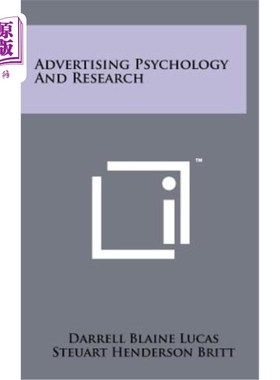 海外直订Advertising Psychology and Research 广告心理学与研究