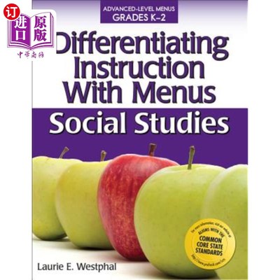 海外直订Differentiating Instruction with Menus: Social Studies (Grades K-2) 用菜单区分教学：社会研究：高级菜单K-2级