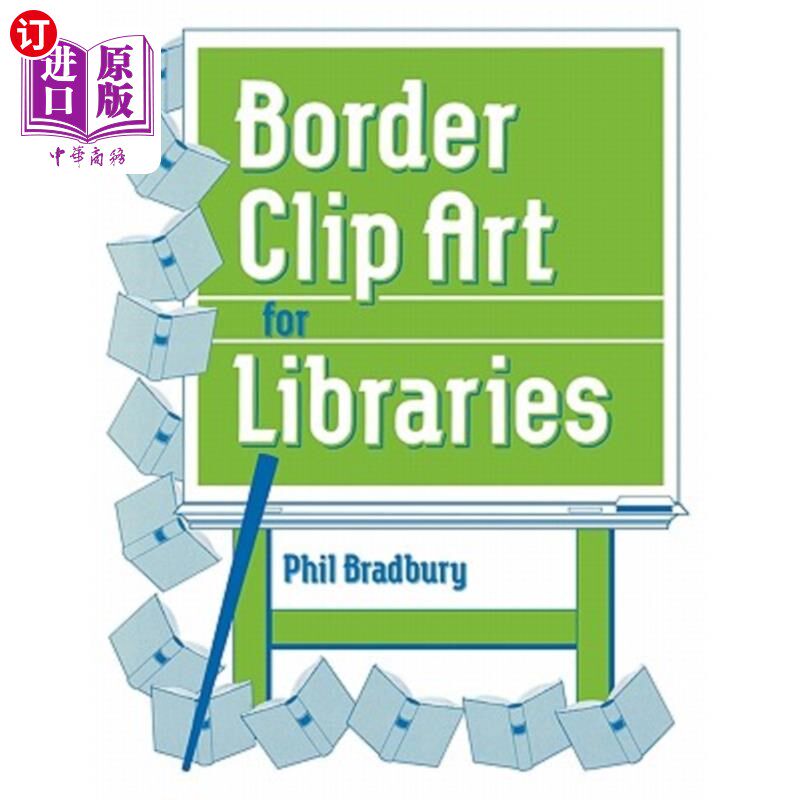 海外直订Border Clip Art for Libraries 图书馆用边框剪贴画