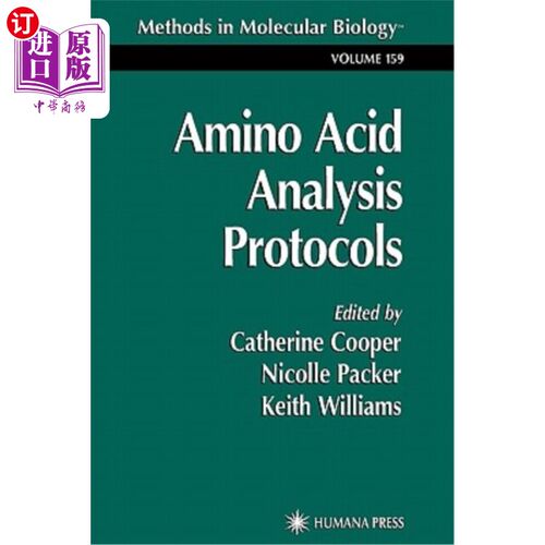 海外直订医药图书Amino Acid Analysis Protocols 氨基酸分析协议