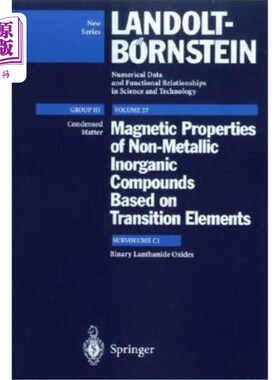 海外直订Binary and Lanthanide Oxides 二元和稀土氧化物