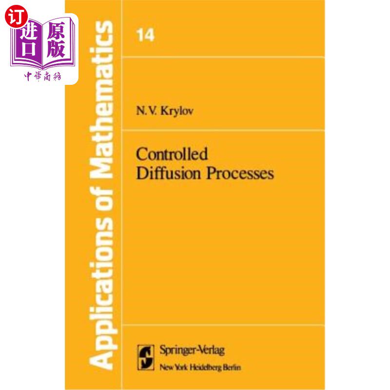 海外直订Controlled Diffusion Processes 受控扩散过程