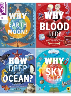 DK 科普绘本读物 英文原版 自然科学百科知识 Why Does the Earth Need the Moon地球为何需要月球 海洋有多深【中商原版】