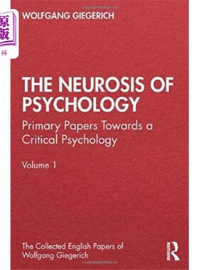海外直订Neurosis of Psychology 心理神经症